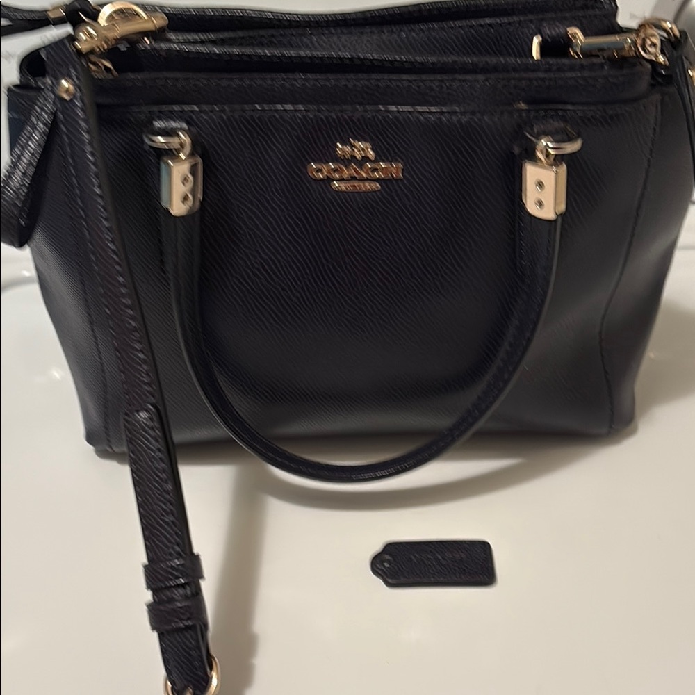 Coach Blue Leather Handbag